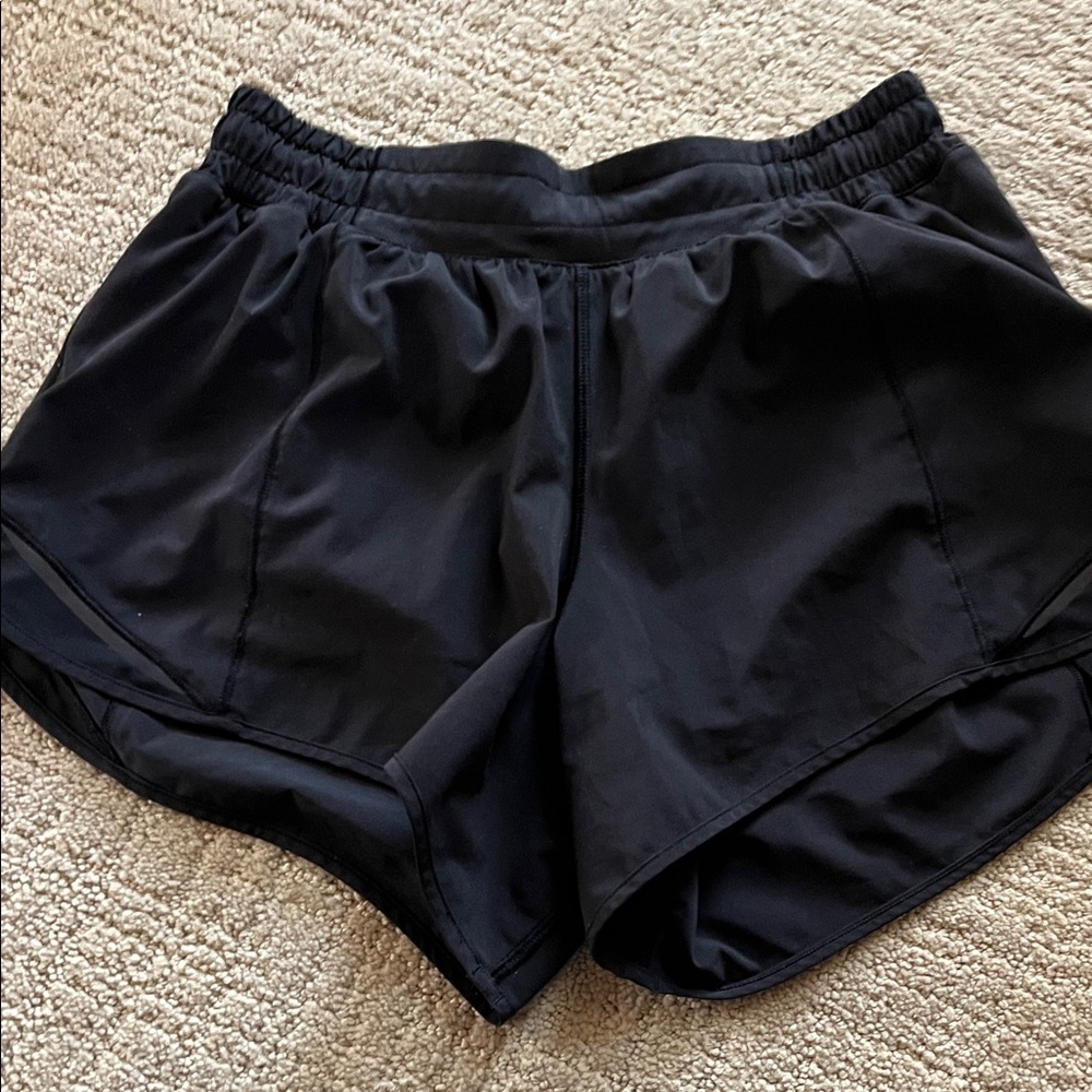 lululemon “hotty” Black Athletic Shorts
